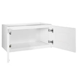 Design House Brookings 24-in W x 12-in H x 12-in D White Maple L-shaped Corner Wall Fully Assembled Plywood Cabinet (Recessed Panel Shaker Style)