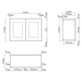 Design House Brookings 30-in W x 21-in H x 12-in D Espresso Maple Wall Ready To Assemble Plywood Cabinet (Recessed Panel Shaker Door Style)