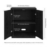 Hailey Home Mansfield Alder White 2-Shelf Office Cabinet