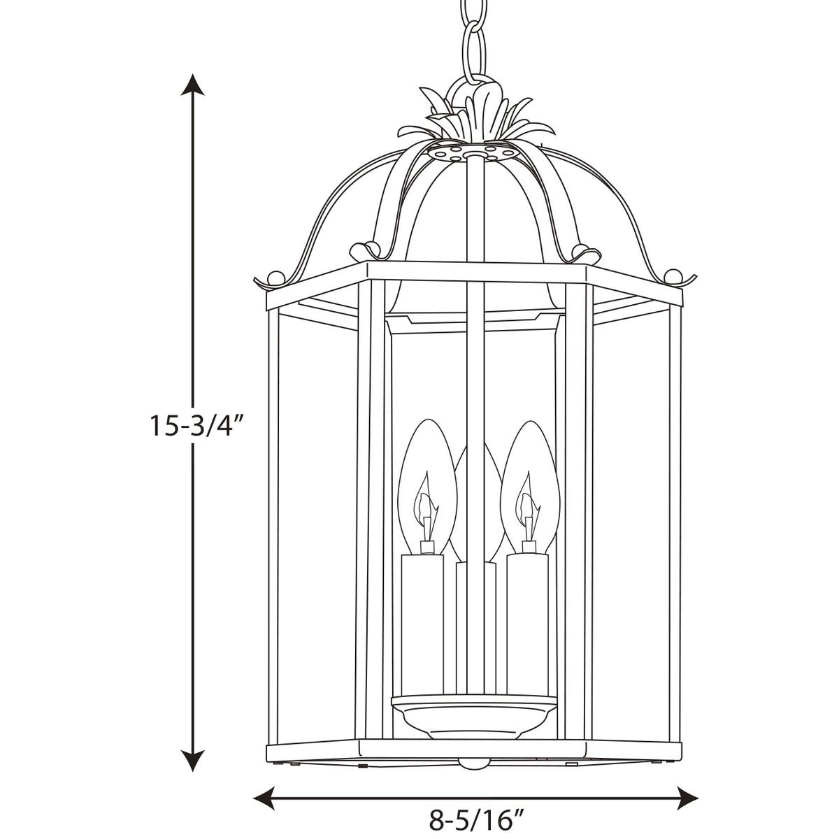Progress Lighting 3-Light Brushed Nickel Transitional Clear Glass Cylinder Small Hanging Pendant Light