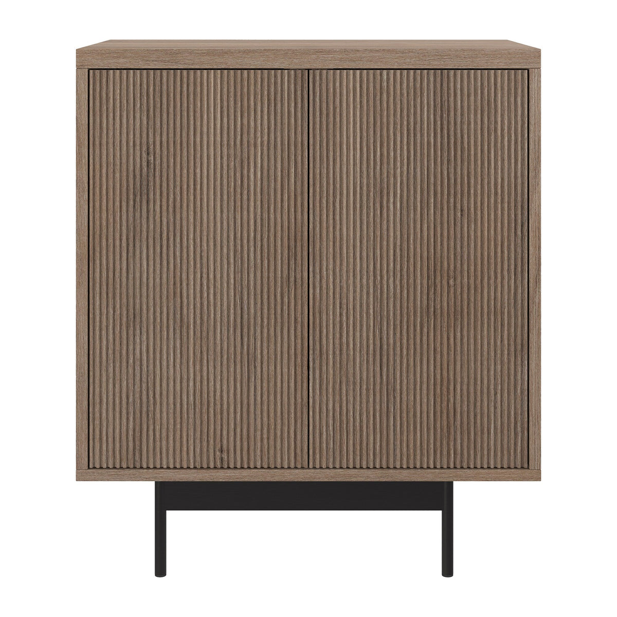Hailey Home Whitman Antiqued Gray Oak 2-Shelf Office Cabinet