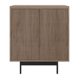 Hailey Home Whitman Antiqued Gray Oak 2-Shelf Office Cabinet