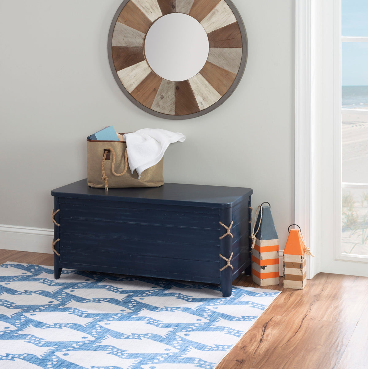 Linon Blue Cedar Chest