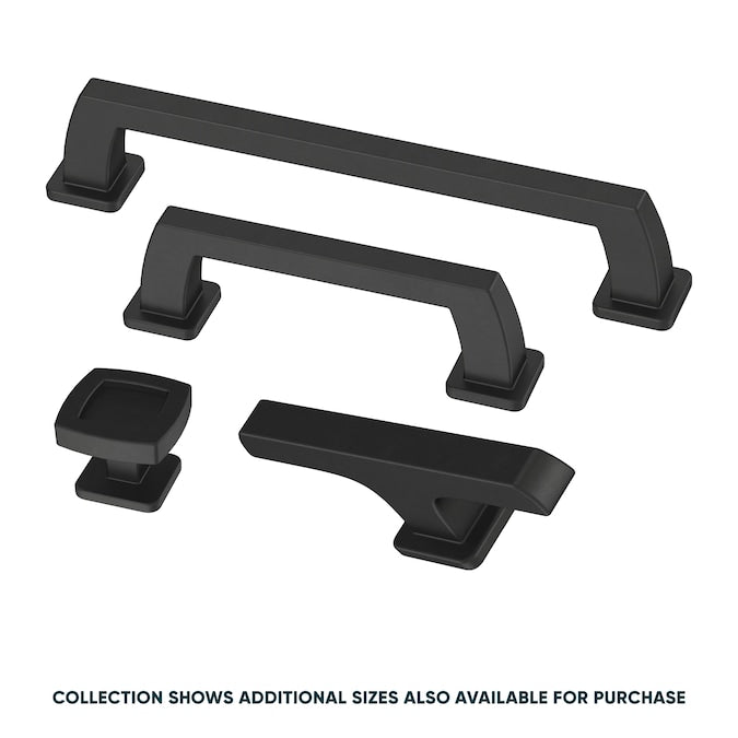 Origin21 Origin 21 Mattis (128Mm) Center to Center Matte Black Rectangular Bar Drawer Pull