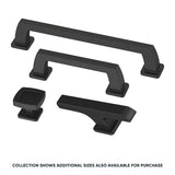 Origin21 Origin 21 Mattis (128Mm) Center to Center Matte Black Rectangular Bar Drawer Pull