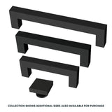 Origin21 Origin 21 Casper 3-in (76Mm) Center to Center Matte Black Rectangular Handle Drawer Pull