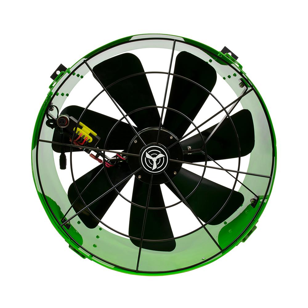 40-Watt Hybrid Solar/Electric Powered Gable Mount Attic Fan with Included Inverter - Super Arbor