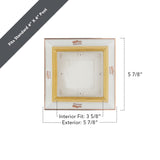 Deckorators 4-in x 4-in 5-Lumen 1-Watt Copper Battery-operated LED Outdoor Post Cap Light (6500 K)