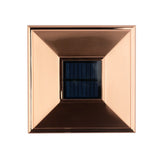 Deckorators 4-in x 4-in 5-Lumen 1-Watt Copper Solar LED Outdoor Post Cap Light (6500 K)