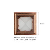 Deckorators 4-in x 4-in 5-Lumen 1-Watt Copper Solar LED Outdoor Post Cap Light (6500 K)