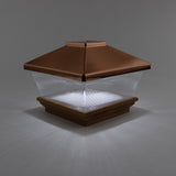 Deckorators 6-in x 6-in 6-Lumen 1-Watt Copper Battery-operated LED Outdoor Post Cap Light (6500 K)