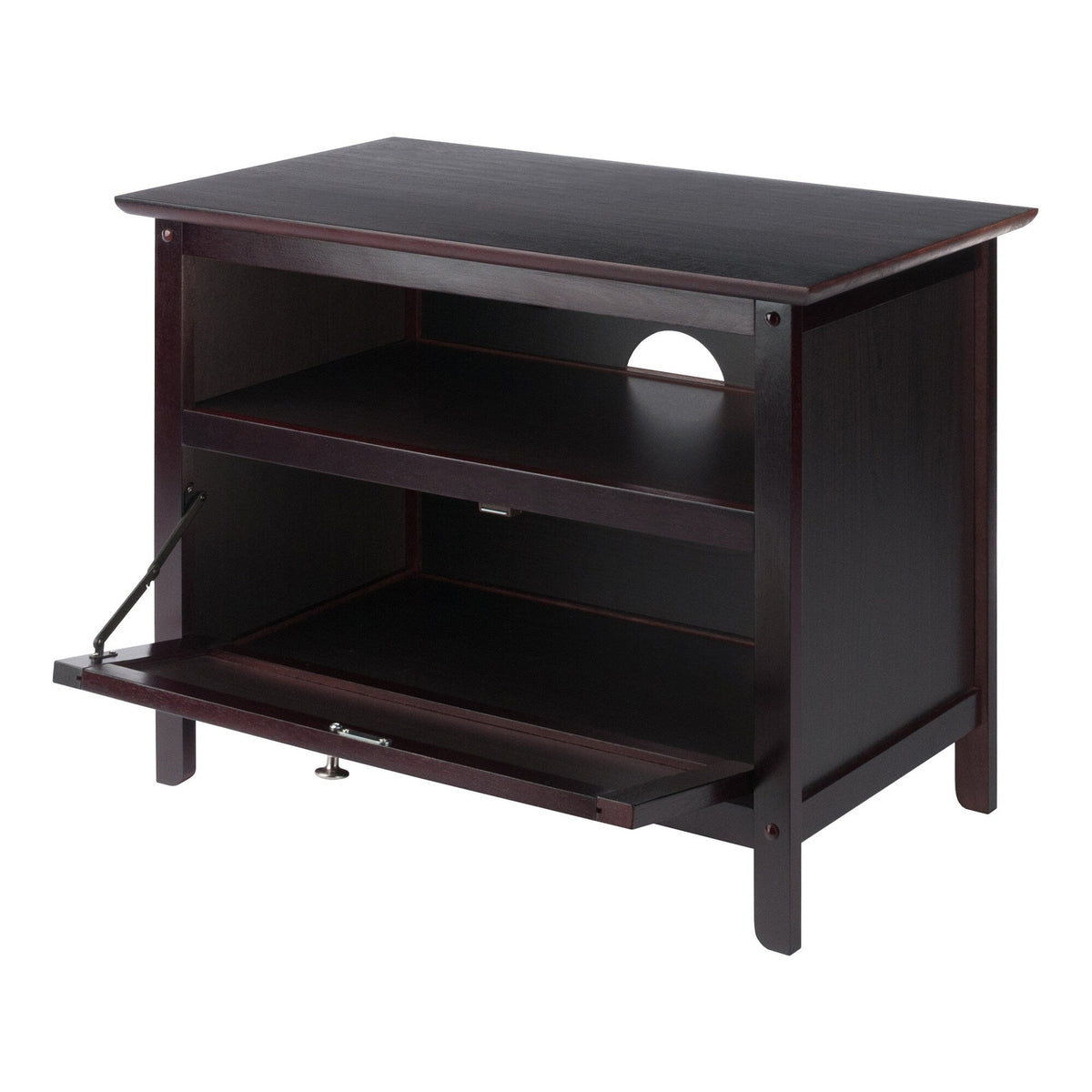 Winsome Wood Zara Transitional Espresso Tv Cabinet (Accommodates TVs up to 32-in)