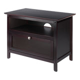 Winsome Wood Zara Transitional Espresso Tv Cabinet (Accommodates TVs up to 32-in)