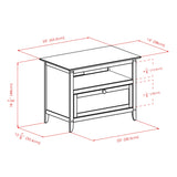 Winsome Wood Zara Transitional Espresso Tv Cabinet (Accommodates TVs up to 32-in)