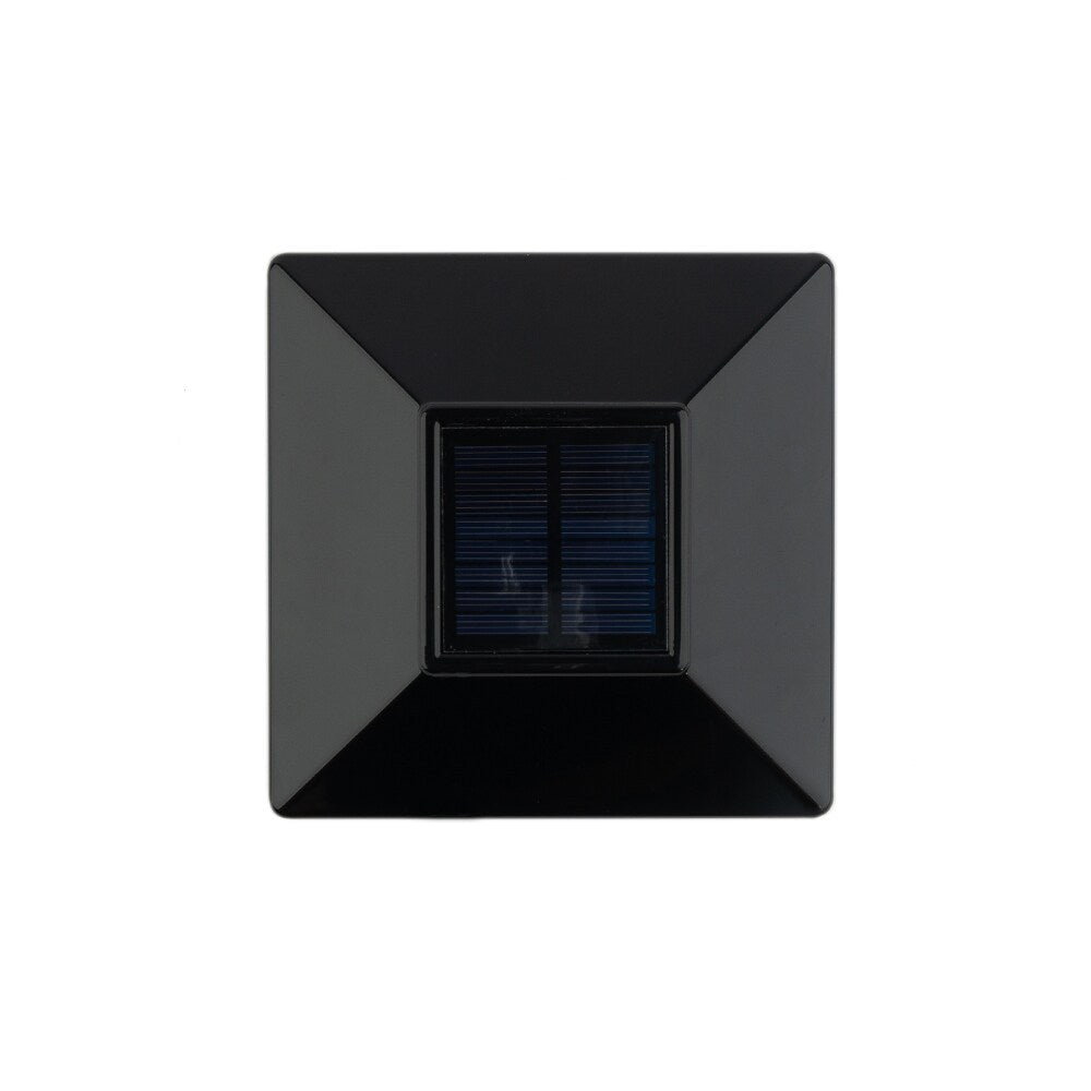 Deckorators 4-in x 4-in 5-Lumen 1-Watt Black Battery-operated LED Outdoor Post Cap Light (6500 K)