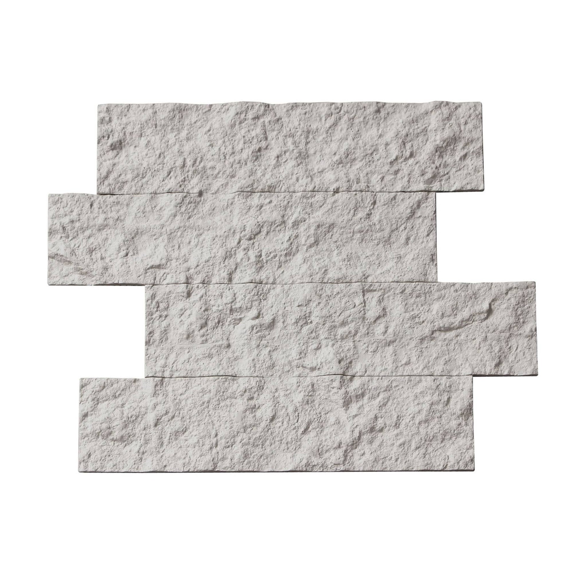 LuxySplash Annetta Off-White 12-in x 15-in Natural Natural stone Mixed Subway Peel and stick Wall Tile product image