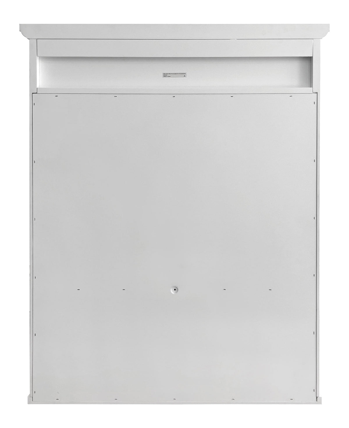 allen + roth 24.75-in x 30.25-in Surface Mount White Mirrored Soft Close Medicine Cabinet