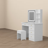 FUFU&GAGA Contemporary White Console Table with Drawer - Multi-Functional Kitchen Cabinet and Chic Style Buffet Sideboard