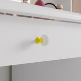FUFU&GAGA Contemporary White Console Table with Drawer - Multi-Functional Kitchen Cabinet and Chic Style Buffet Sideboard