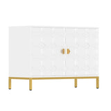 Mondawe 40 in. 2-Door Accent Cabinet Chests, White