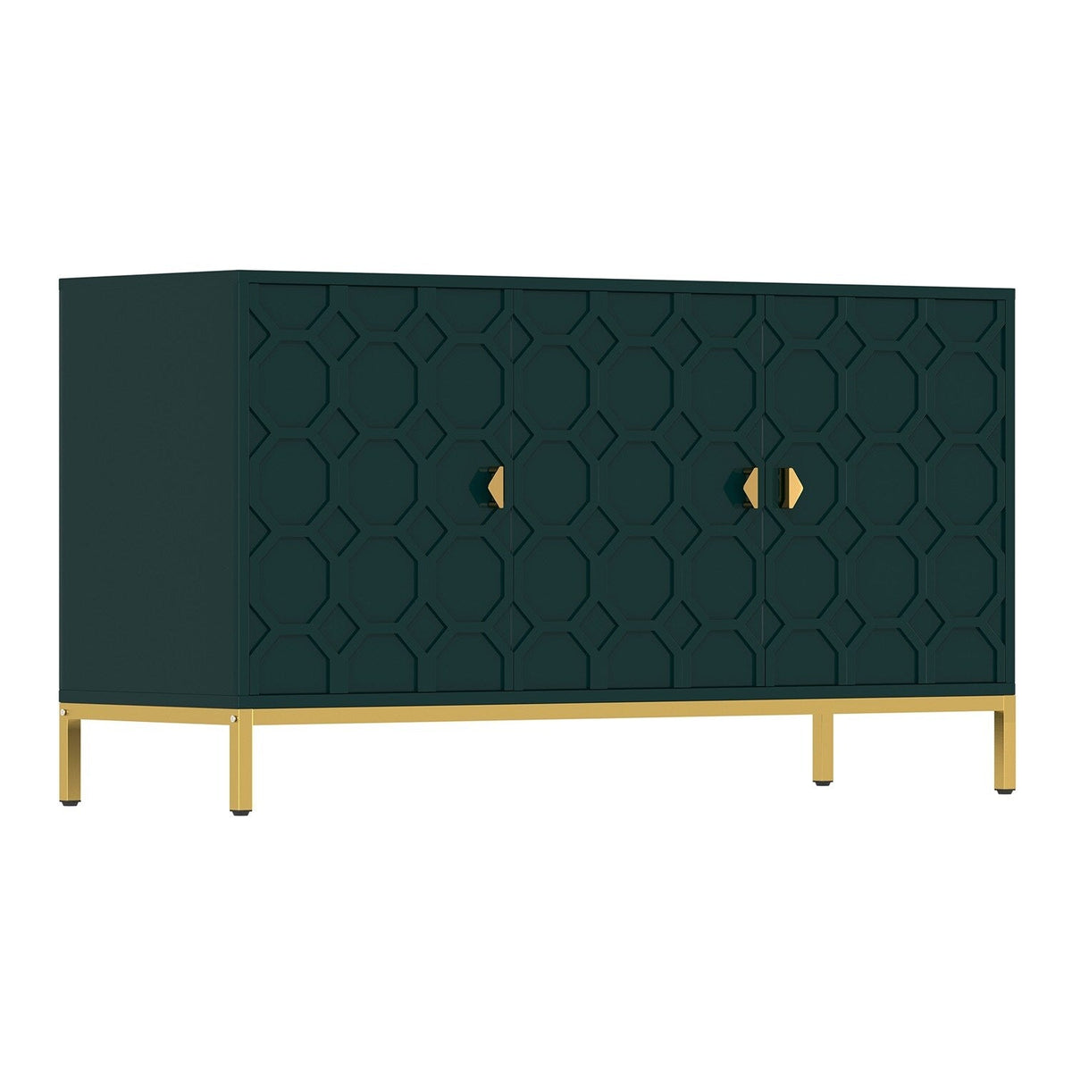 Mondawe 29.5 in. 3-Door Accent Cabinet, Green