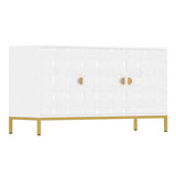 Mondawe 29.5 in. 3-Door Accent Cabinet, White