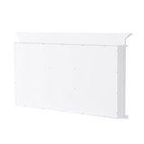 WELLFOR GRACE Solid Wood 55-in x 32-in Recessed Mount White Mirrored Soft Close Medicine Cabinet