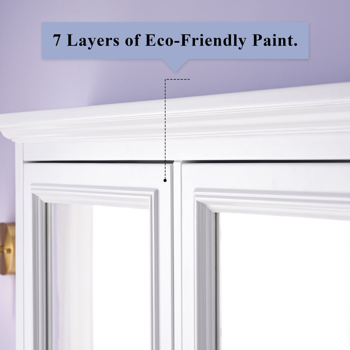 WELLFOR GRACE Solid Wood 40-in x 30-in Surface Mount White Mirrored Soft Close Medicine Cabinet