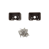 Deckorators 2.5-in x 2.4375-in Cable Railing Weathered Brown Aluminum Rail Bracket (2-Pack)