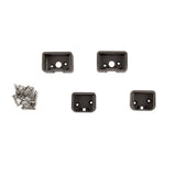 Deckorators 5.0625-in x 2.5-in Contemporary Aluminum Textured Bronze Aluminum Rail Bracket (4-Pack)