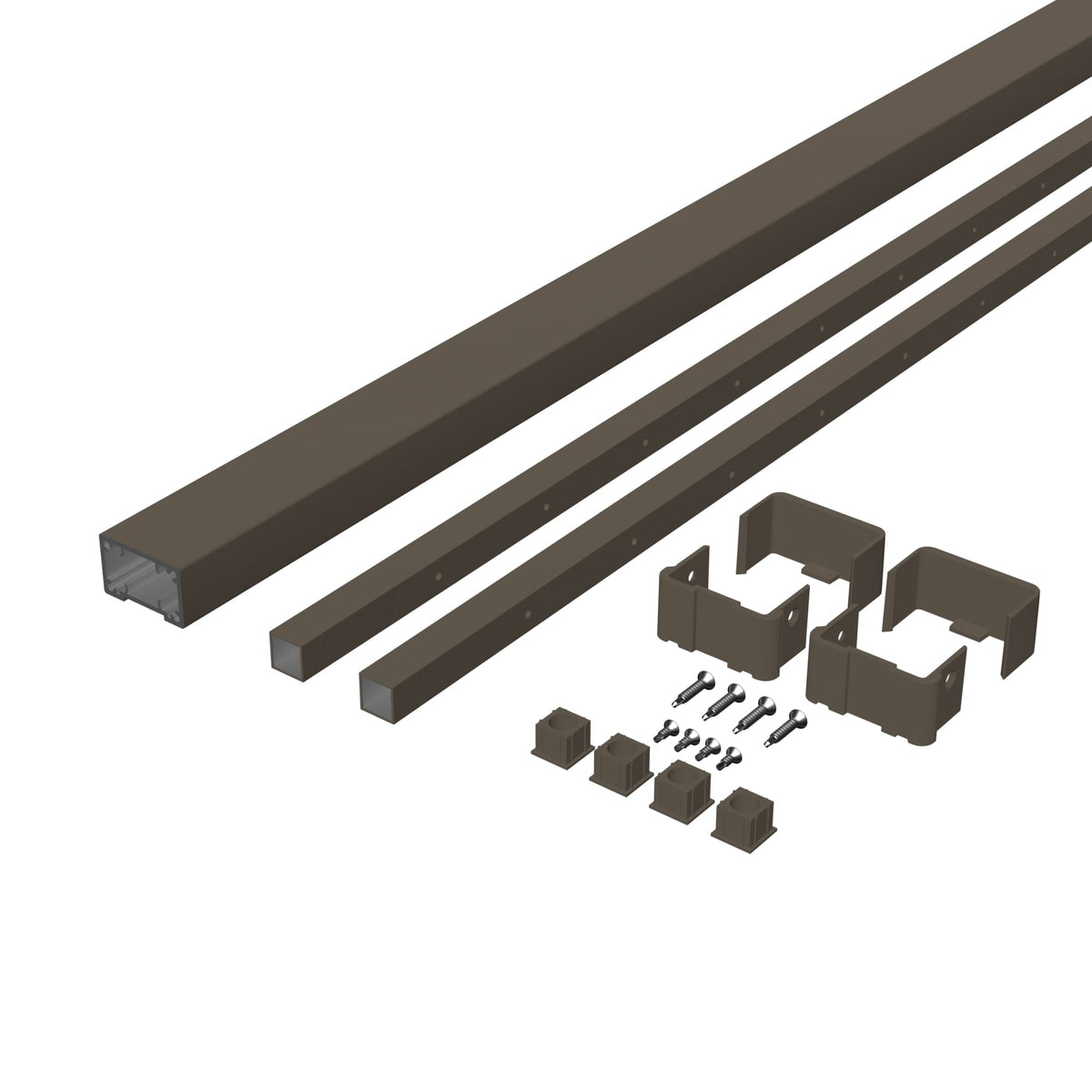 Deckorators Contemporary Cable 8-ft x 36-in Textured Bronze Aluminum Deck Cable Rail Kit