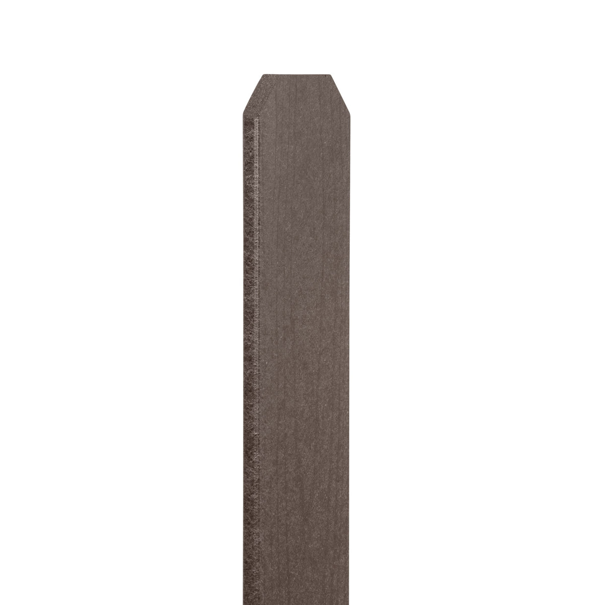 Natures Composites Composite Fence and Gate Picket - Dog Ear - Rosewood (Brown) - 3/8in. x 5in. x 5 3/4ft. (7-Pack