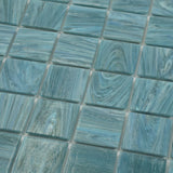 Apollo Tile Celestial Yale Blue 12-in x 12-in Glossy Glass Uniform Squares Floor and Wall Tile (20-sq. ft/ Carton)