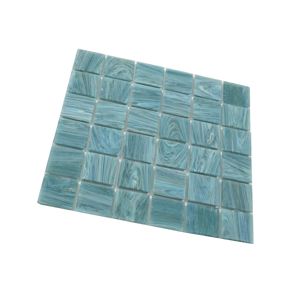 Apollo Tile Celestial Yale Blue 12-in x 12-in Glossy Glass Uniform Squares Floor and Wall Tile (20-sq. ft/ Carton)