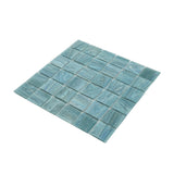 Apollo Tile Celestial Yale Blue 12-in x 12-in Glossy Glass Uniform Squares Floor and Wall Tile (20-sq. ft/ Carton)