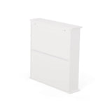WELLFOR 22.25-in x 23-in x 5.25-in White Bathroom Wall Cabinet