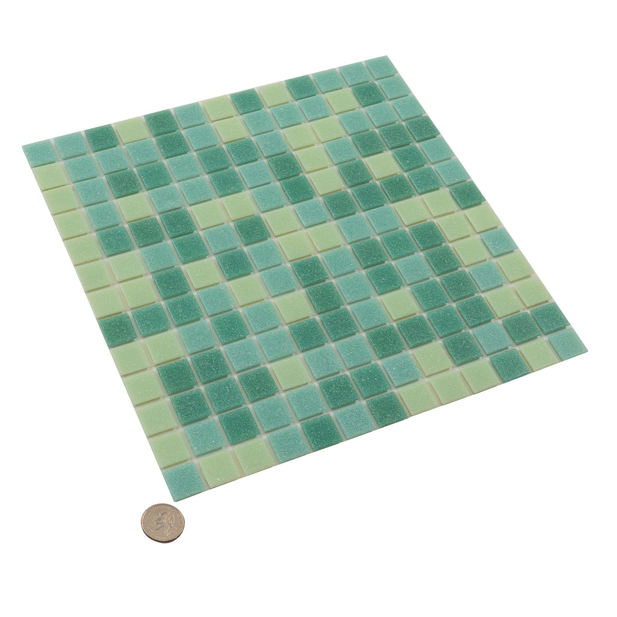 Apollo Tile Mingles Dynasty Green 12-in x 12-in Glossy Glass Uniform Squares Floor and Wall Tile (20-sq. ft/ Carton)