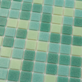 Apollo Tile Mingles Dynasty Green 12-in x 12-in Glossy Glass Uniform Squares Floor and Wall Tile (20-sq. ft/ Carton)