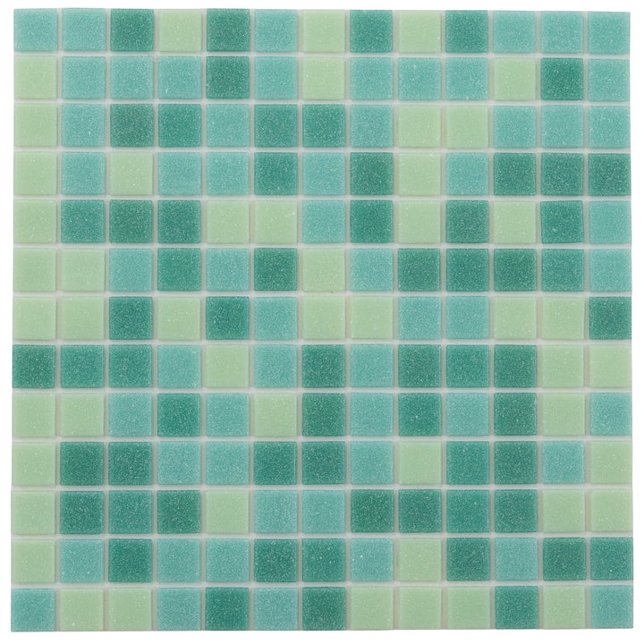 Apollo Tile Mingles Dynasty Green 12-in x 12-in Glossy Glass Uniform Squares Floor and Wall Tile (20-sq. ft/ Carton)