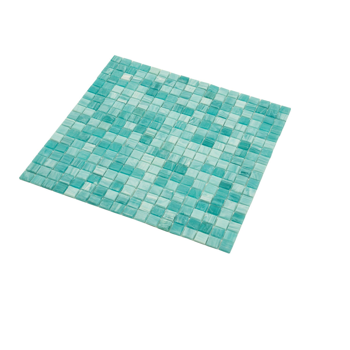 Apollo Tile Skosh Aqua Green 11-1/2-in x 11-1/2-in Glossy Glass Uniform Squares Floor and Wall Tile (18.69-sq. ft/ Carton)