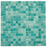 Apollo Tile Skosh Aqua Green 11-1/2-in x 11-1/2-in Glossy Glass Uniform Squares Floor and Wall Tile (18.69-sq. ft/ Carton)