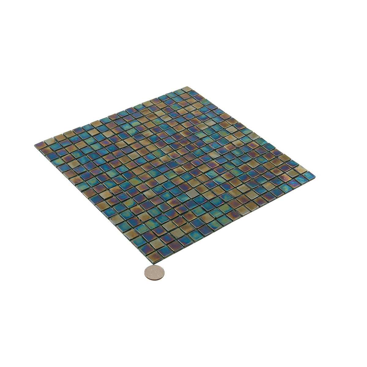 Apollo Tile Skosh Rainbow Green 11-1/2-in x 11-1/2-in Glossy Glass Uniform Squares Floor and Wall Tile (18.69-sq. ft/ Carton)