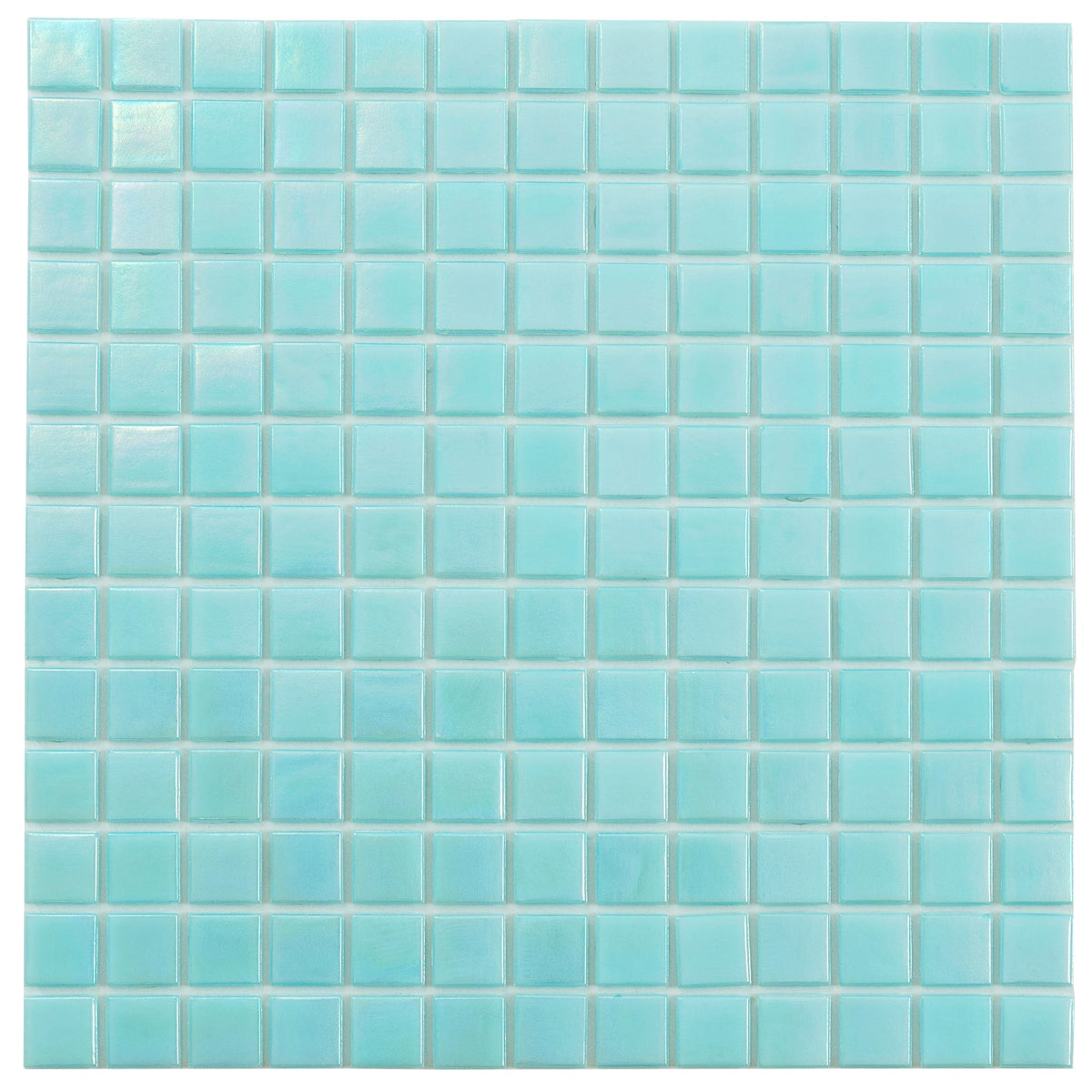 Apollo Tile Nacreous Sky Blue 12-in x 12-in Glossy Glass Uniform Squares Floor and Wall Tile (20-sq. ft/ Carton)