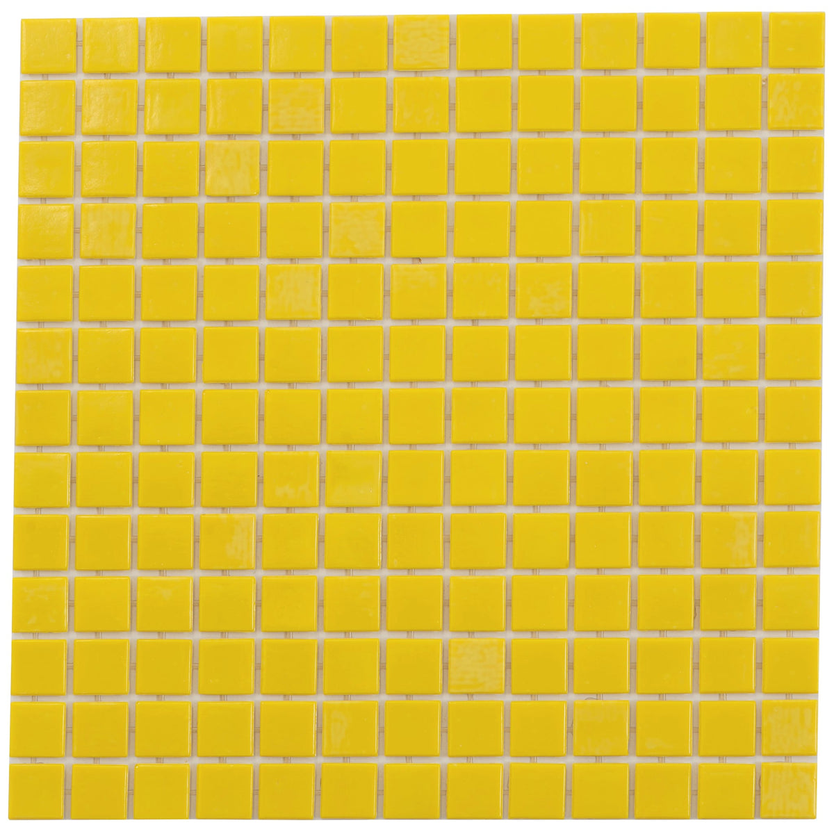 Apollo Tile Dune Lemon Yellow 12-in x 12-in Glossy Glass Uniform Squares Floor and Wall Tile (20-sq. ft/ Carton)