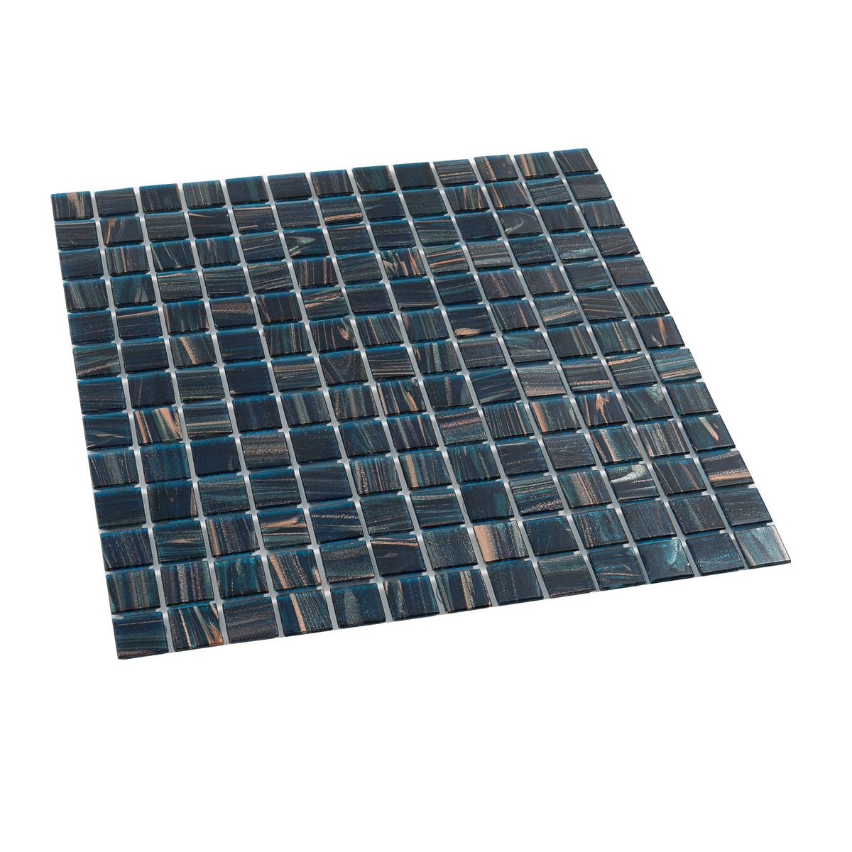Apollo Tile Celestial Berlin Blue 12-in x 12-in Glossy Glass Uniform Squares Floor and Wall Tile (20-sq. ft/ Carton)