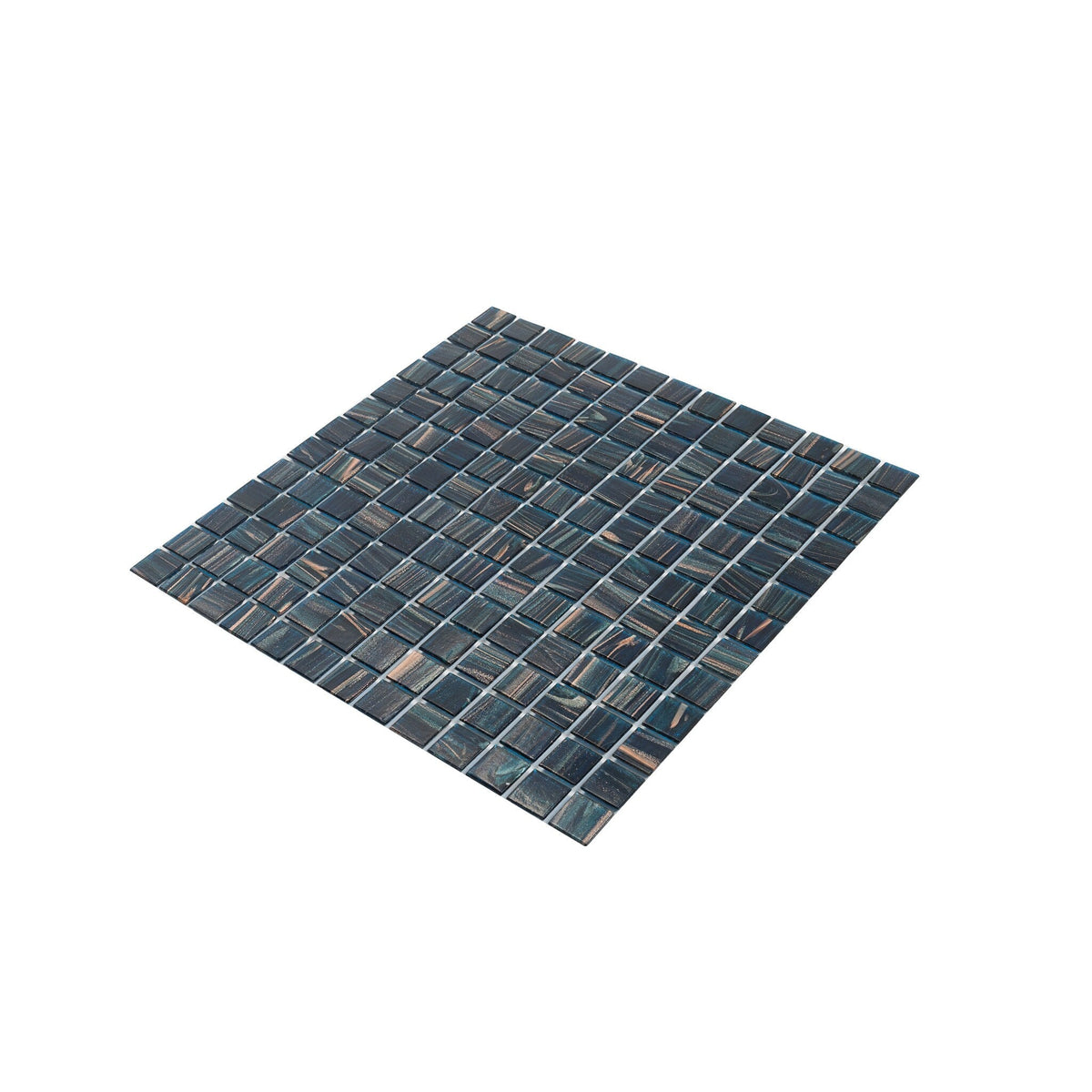 Apollo Tile Celestial Berlin Blue 12-in x 12-in Glossy Glass Uniform Squares Floor and Wall Tile (20-sq. ft/ Carton)