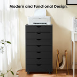 Siavonce Black Office Cabinet