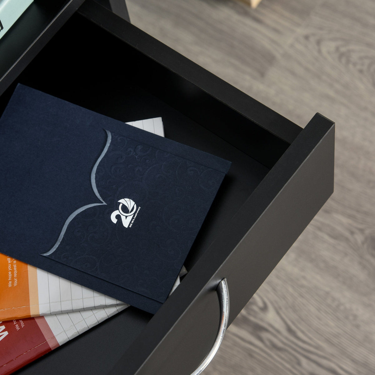 Siavonce Black 1-Shelf Office Cabinet