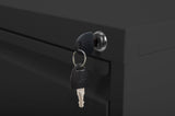 Siavonce Black Office Cabinet