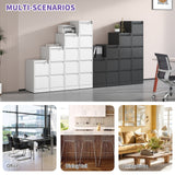 Siavonce Black Office Cabinet